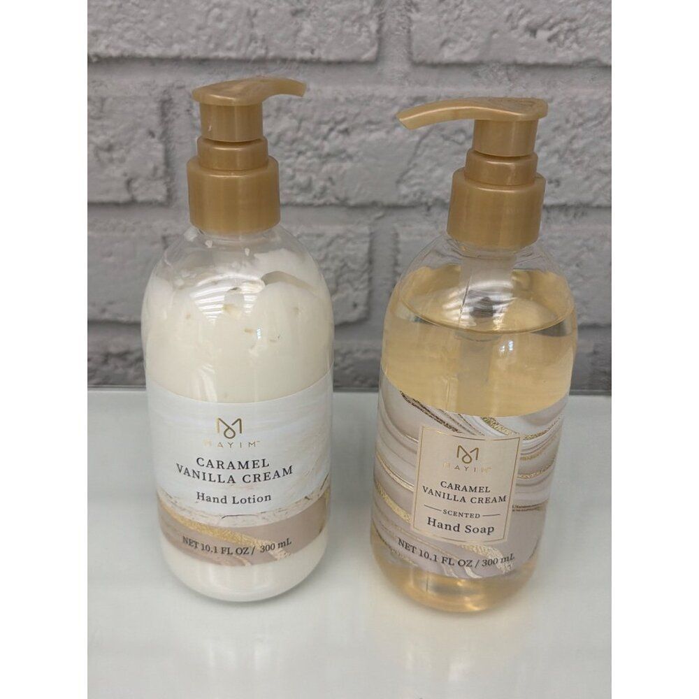 Mayim Caramel Vanilla Scented Hand Lotion And Hand Soap Set